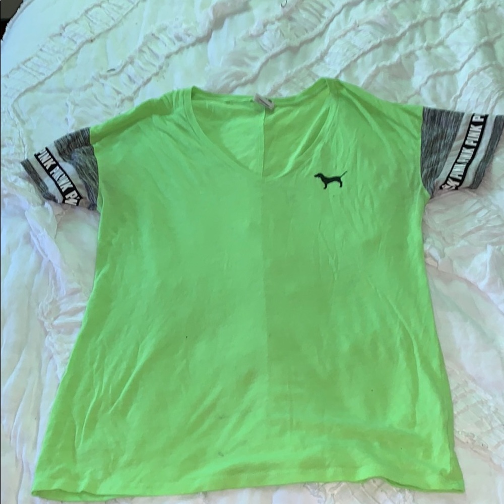Women’s size small pink V-neck T-shirt